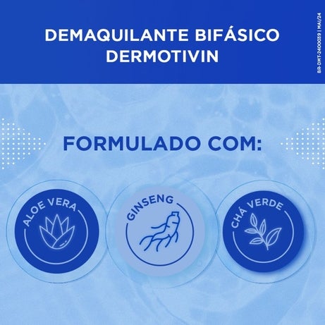 Ingredientes de Dermotivin Demaquilante Bifásico 177mL